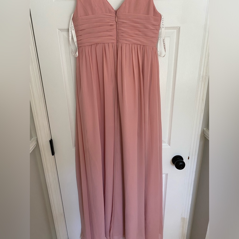 Azazie Rosette Maxi Dress - Picture 2 of 4